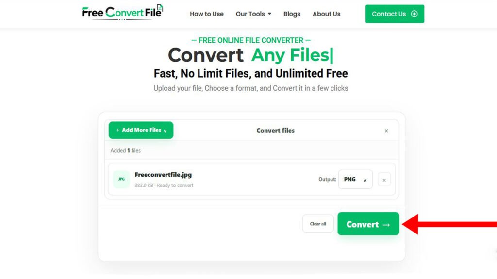 Convert JPG to PNG File